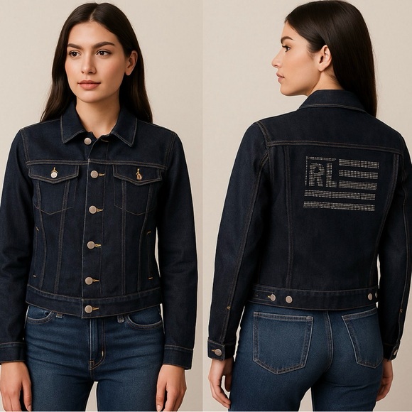 Ralph Lauren Women's Dark Blue Jean Jacket - Picture 1 of 6